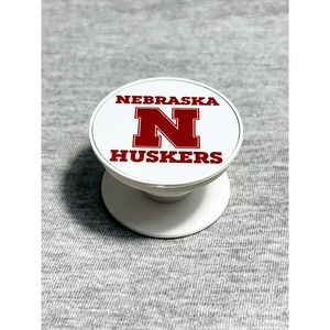 Nebraska-Huskers Football Pop Up Phone Accessory With Adhesive Base